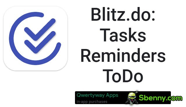 blitz do tasks reminders todo