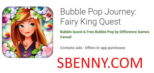 bubble pop journey fairy king quest