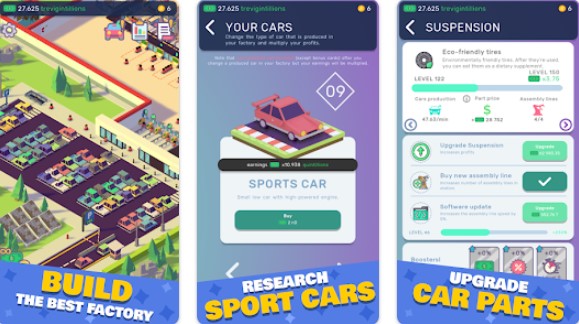 car industry tycoon idle sim MOD APK Android