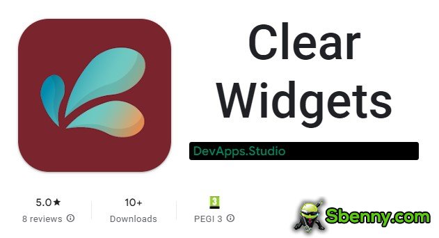 clear widgets