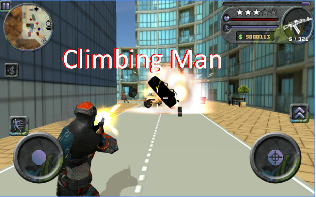 climbing man