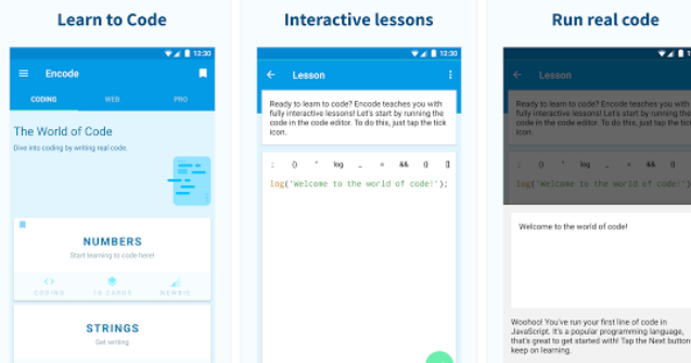 encode learn to code MOD APK Android