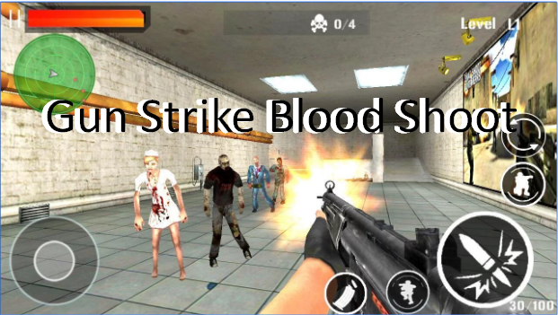 gun strike blood shoot