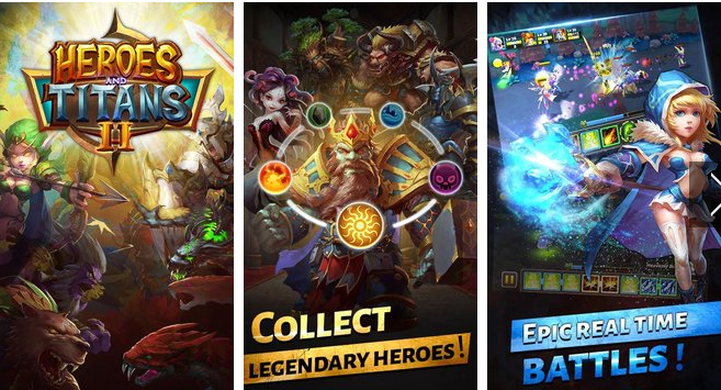heroes and titans MOD APK Android