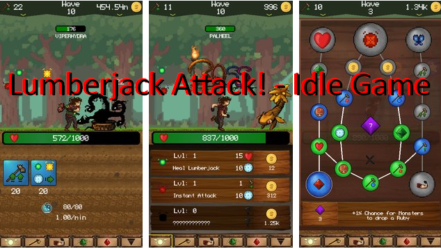 lumberjack attack idle game