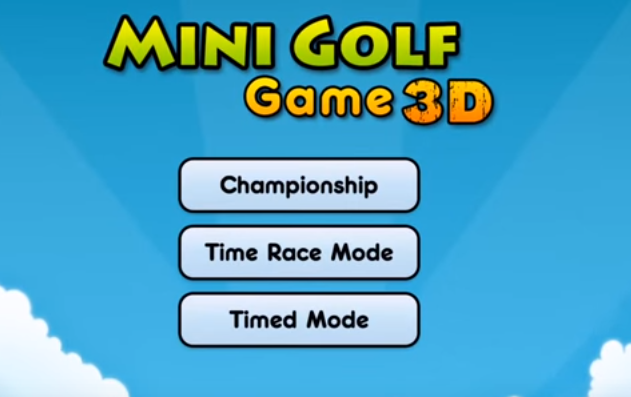 mini golf game 3d