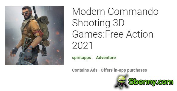 modern commando shooting 3d games free action 2021