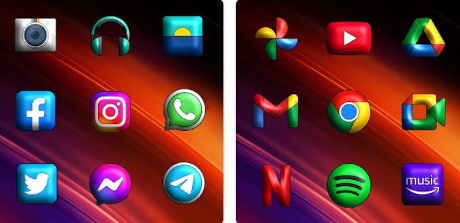 oxigen 3d icon pack MOD APK Android