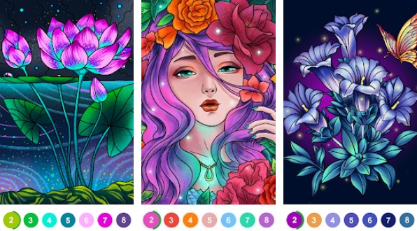 paint by number coloring book and color by number MOD APK Android