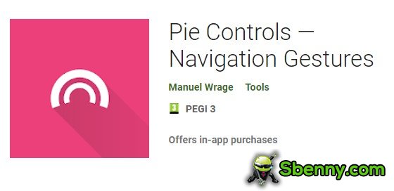 pie controls navigation gestures