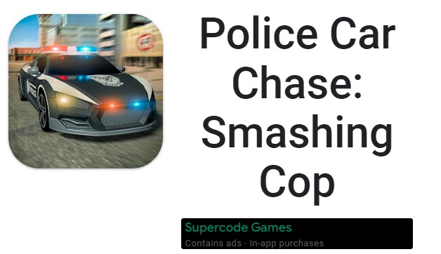 police car chase smashing cop