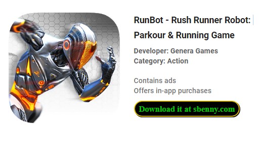 runbot rush runner robot parkour and running  game