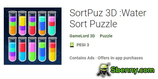 sortpuz 3d water sort puzzle