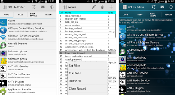 sqLite Editor MOD APK Android