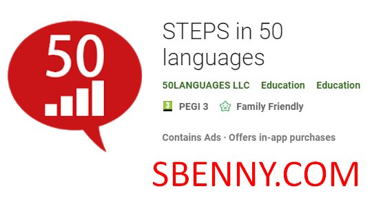 steps in 50 languages