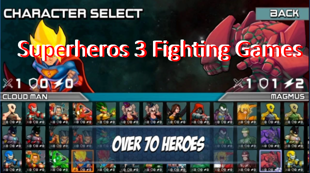 superheros 3 fighting games