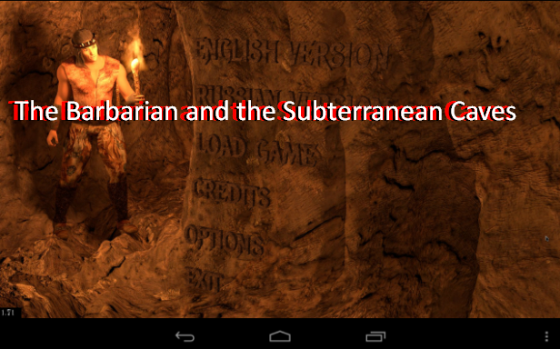 the barbarian and the subterranean caves