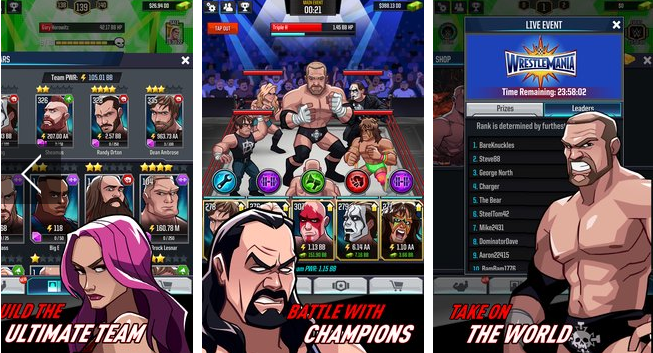 wwe tap mania MOD APK Android