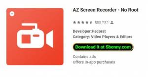 AZ Screen Recorder - No Root MOD APK
