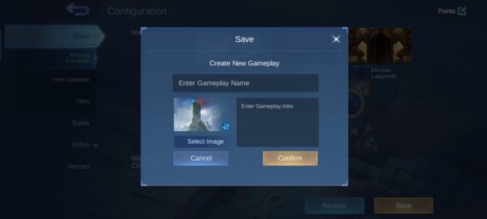 How to create mobile legends 