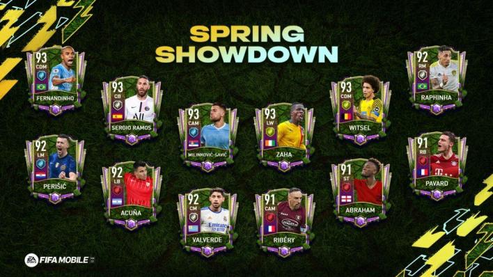 FIFA Mobile 22 Spring Showdown players