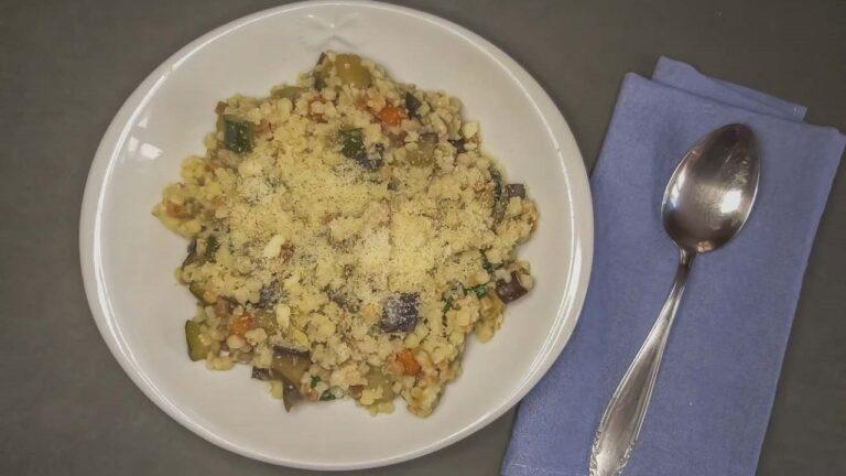 Fregola with vegetables, the recipe of the famous Sardinian pasta