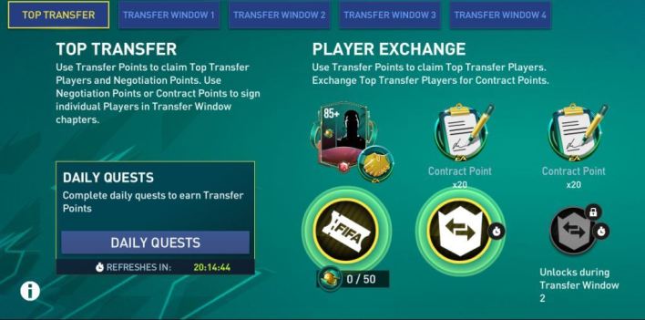 FIFA Mobile 22 meilleurs transferts