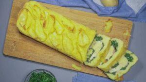 Stuffed potato roll, recipe for a rich and tasty second course