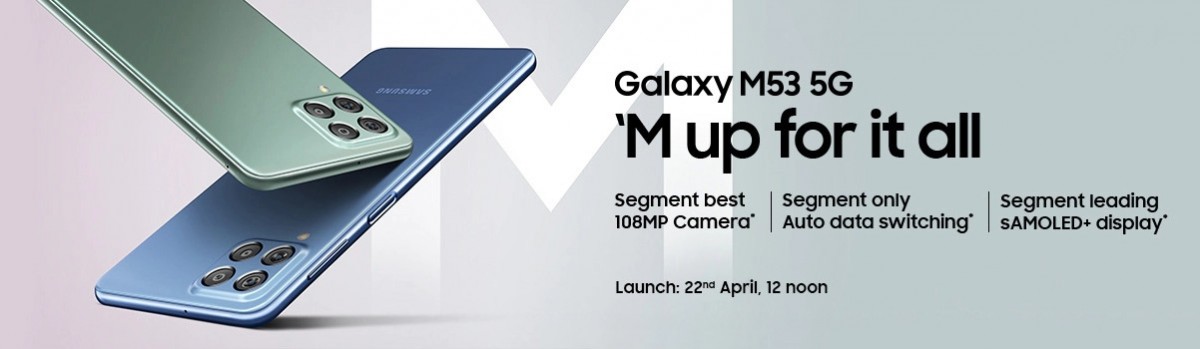 Samsung Galaxy M53 landing in India on April 22nd