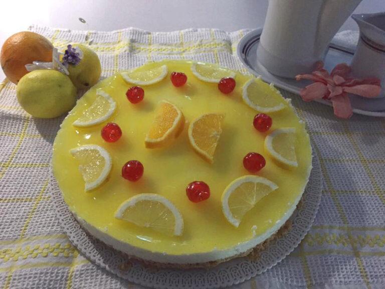 Lemon cheesecake, no-bake recipe