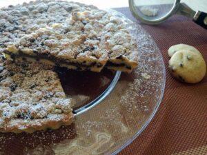 Cookie tart, with nutella filling
