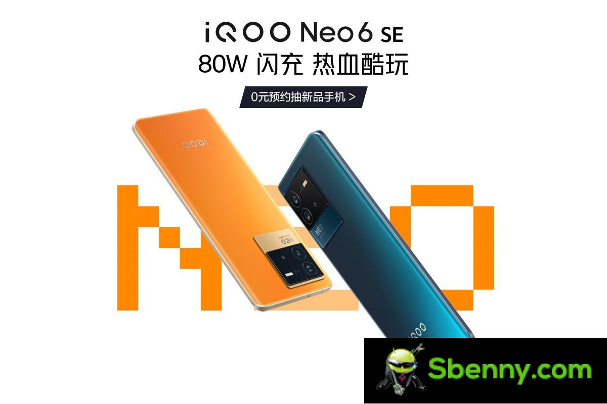 iQOO Neo6 SE makes advertised from reseller lists