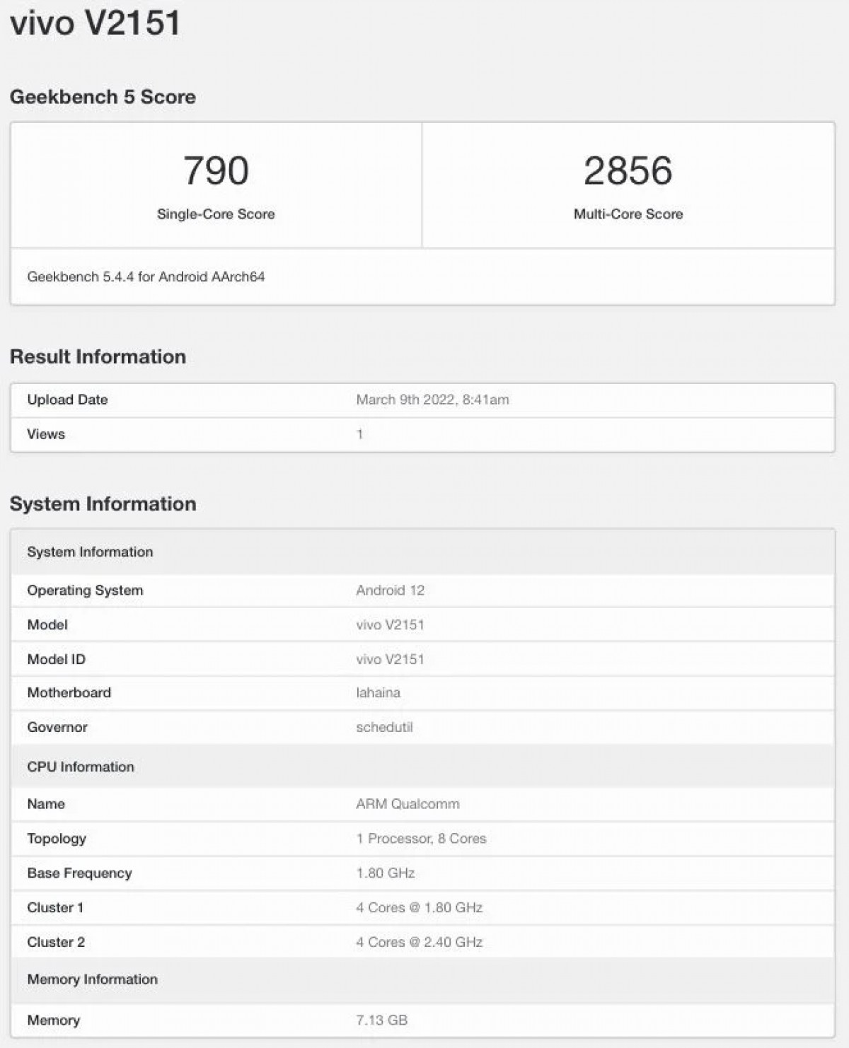 vivo T1 Pro 5G coming next month, appears on Geekbench with SD778G