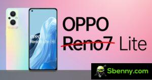 Oppo Reno8 Lite perd : Un Reno7 Lite renommé pour l'Europe