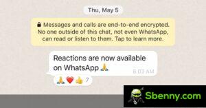 WhatsApp wiwit nyebarake reaksi pesen menyang pangguna