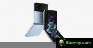 O design do Samsung Galaxy Z Flip4 revelado em renderizações vazadas