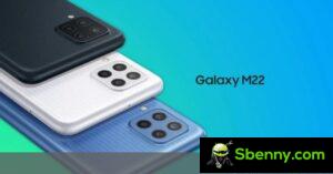 Samsung Galaxy M22 recebe atualização do Android 12 com One UI 4.1