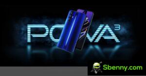 Tecno Pova 3 annunciato con LCD a 90 Hz e batteria da 7,000 mAh