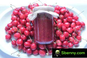 Cherry jam, here is the recipe step by step
