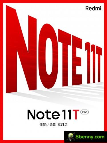 Redmi Note 11T Pro 将于本月到货