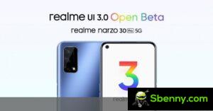 Realme UI 3.0 bêta ouverte annoncée pour Narzo 30 Pro 5G