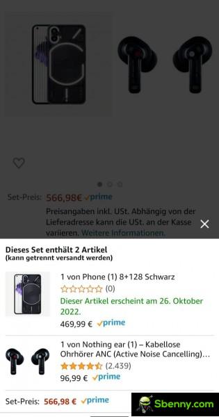 No phone (1) on Amazon Germany