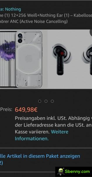 No phone (1) on Amazon Germany