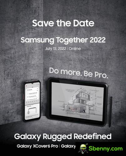 Poster dell'evento Galaxy XCover 6 Pro e Tab Active4 Pro