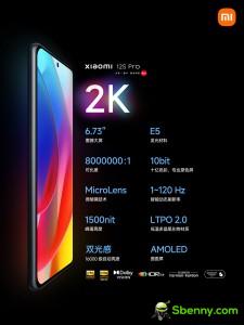 Xiaomi 12S Pro и 12S Ultra используют тот же дисплей, что и 12 Pro.
