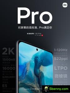 Xiaomi 12S Pro и 12S Ultra используют тот же дисплей, что и 12 Pro.