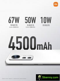 Xiaomi 12S Pro et 12S : mêmes batteries et charge, durée de vie de la batterie plus longue grâce à une plus grande efficacité