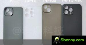 Apple iPhone 14 Cases Fuite montrant la taille de la gamme 2022, Pro Max a un îlot de caméra légèrement plus grand