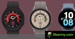 Samsung lista Galaxy Watch5 e Watch5 Pro em seu site