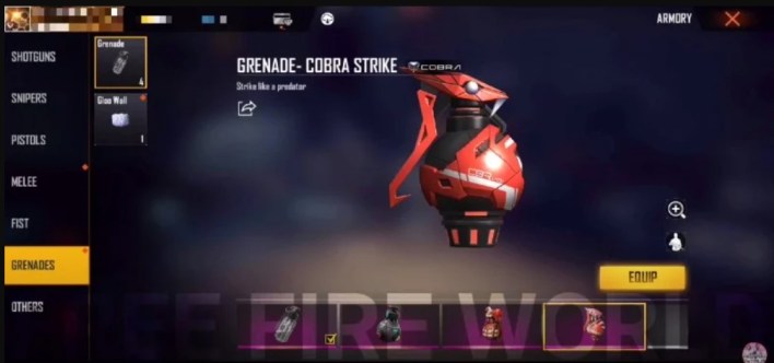 Free incendiary grenade skins